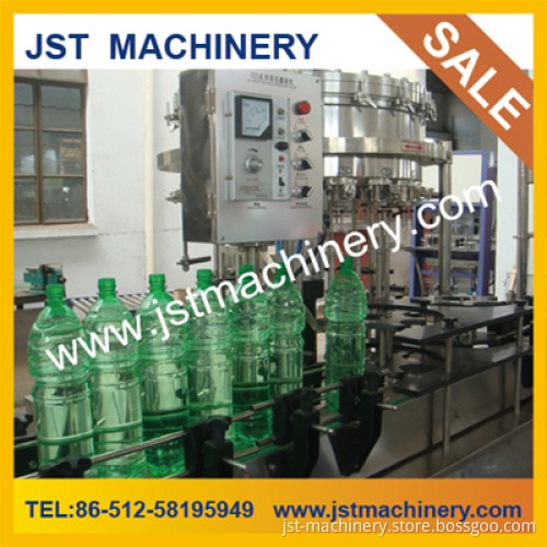 Linear Type Gas Water Bottling Line for Glass Bottle